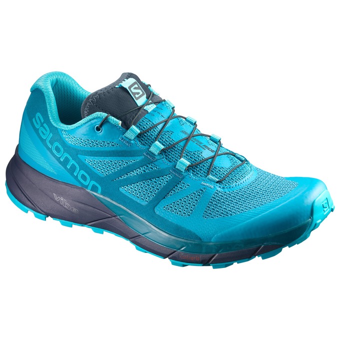 SALOMON SENSE RIDE W Philippines - Women's Trail Running Shoes - Blue | 649583-KMW